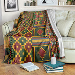 African American Quilt Kente Fusion Blanket Version 2