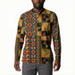 African American Quilt Kente Fusion Button Sweatshirt Version 2