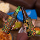 African American Quilt Kente Fusion 4 in 1 Can Cooler Tumbler Version 2