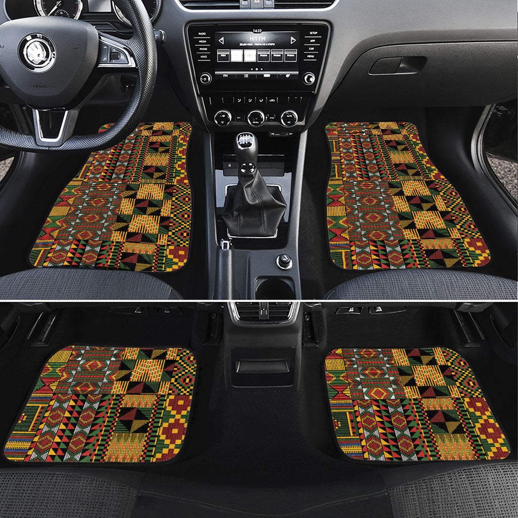 African American Quilt Kente Fusion Car Mats Version 2
