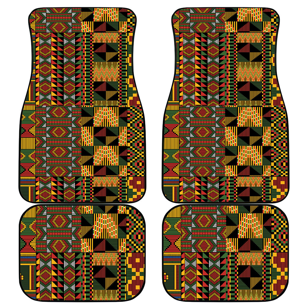 African American Quilt Kente Fusion Car Mats Version 2