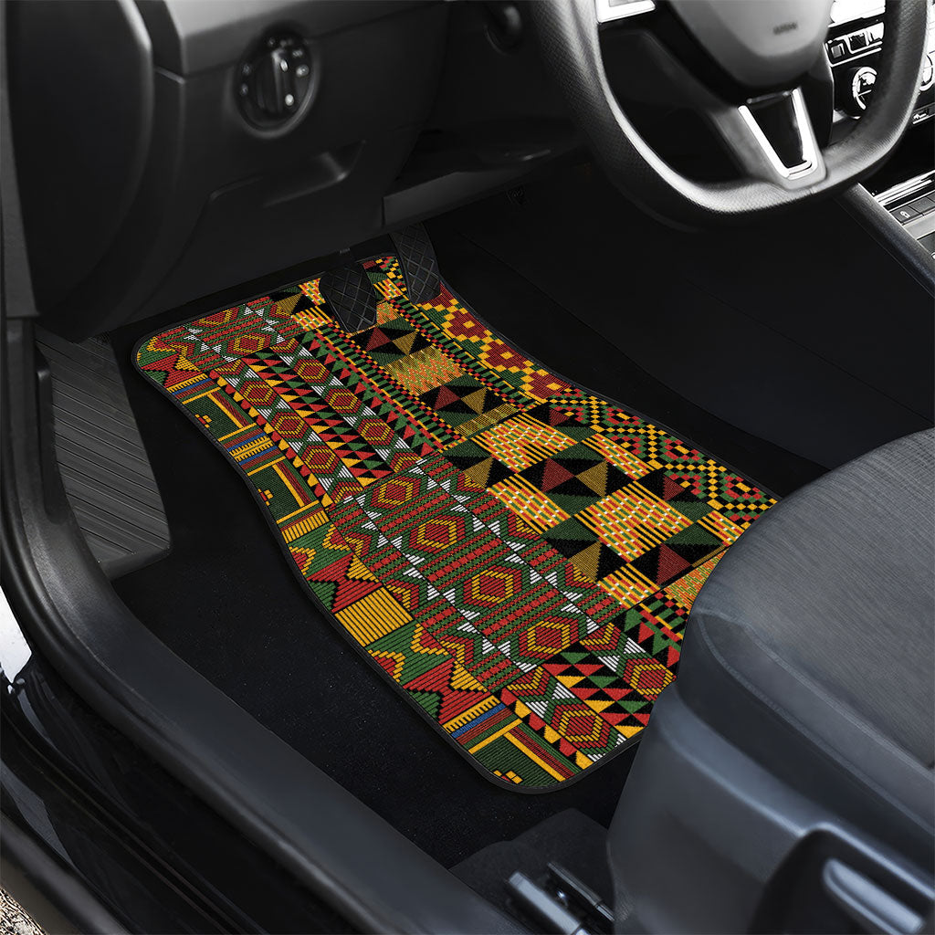 African American Quilt Kente Fusion Car Mats Version 2