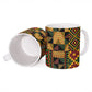 African American Quilt Kente Fusion Ceramic Mug Version 2
