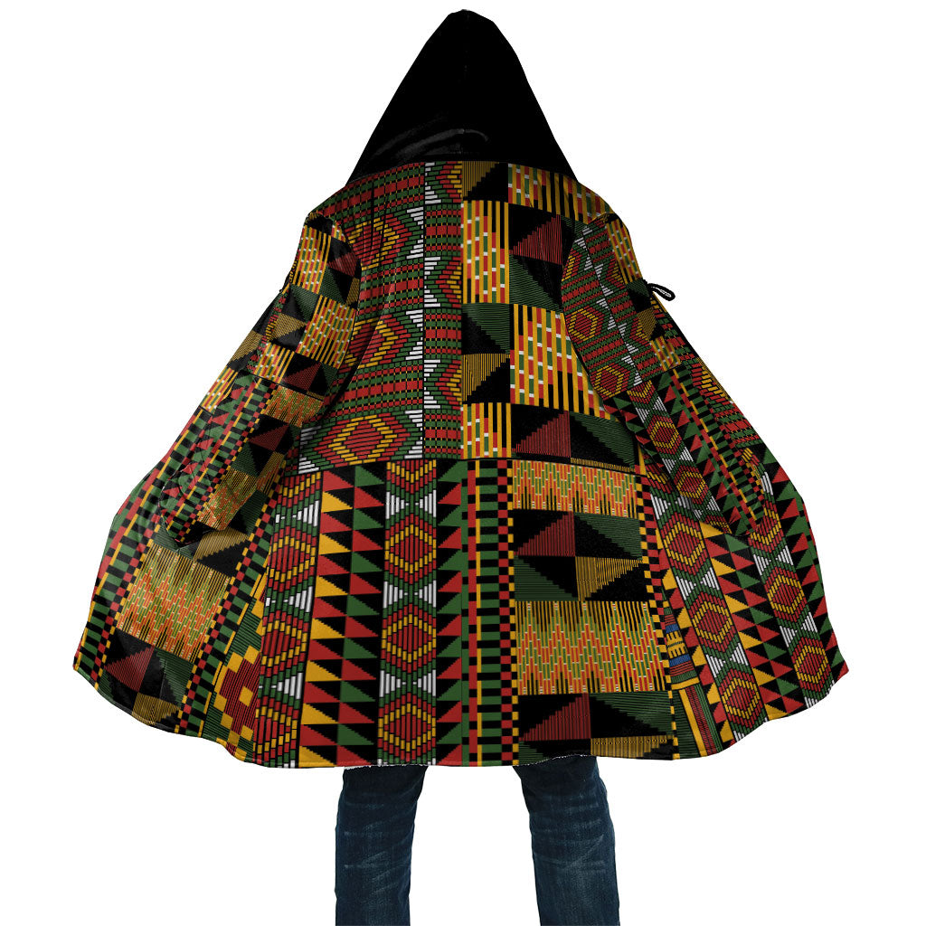African American Quilt Kente Fusion Cloak Version 2