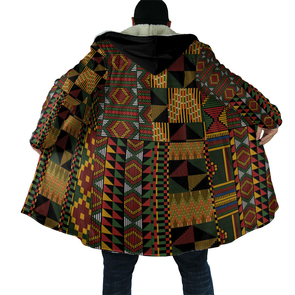 African American Quilt Kente Fusion Cloak Version 2