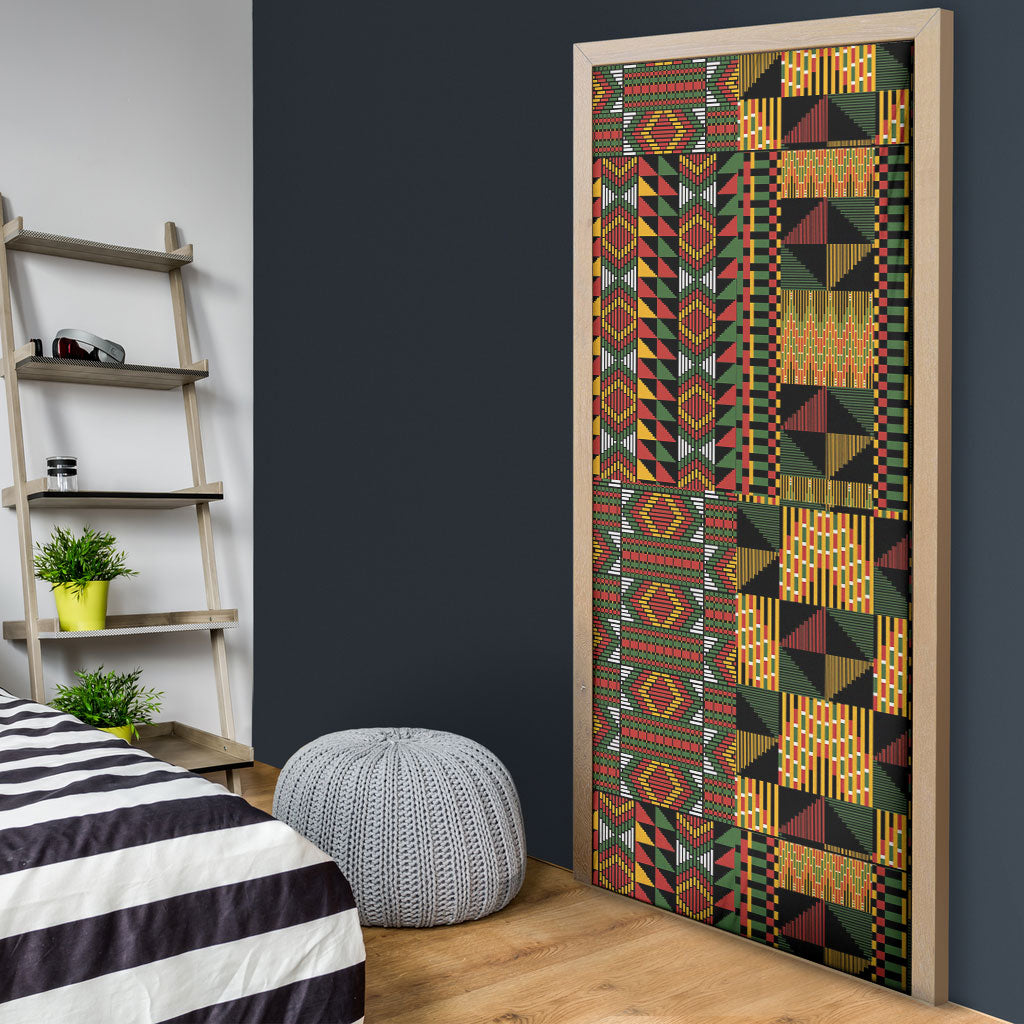 African American Quilt Kente Fusion Door Cover Version 2