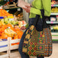 African American Quilt Kente Fusion Grocery Bag Version 2