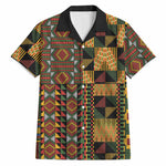 African American Quilt Kente Fusion Hawaiian Shirt Version 2