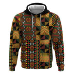 African American Quilt Kente Fusion Hoodie Version 2