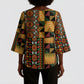 African American Quilt Kente Fusion Kimono Sleeve Blouse Version 2