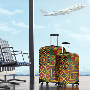 African American Quilt Kente Fusion Luggage Cover Version 2