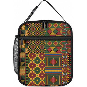 African American Quilt Kente Fusion Lunch Bag Version 2