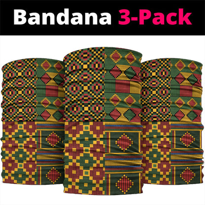 African American Quilt Kente Fusion Neck Gaiter Version 2