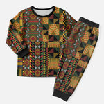 African American Quilt Kente Fusion Christmas Pajama Set Version 2