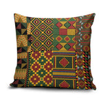 African American Quilt Kente Fusion Pillow Cover Version 2