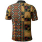 African American Quilt Kente Fusion Polo Shirt Version 2