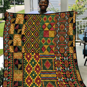 African American Quilt Kente Fusion Quilt Version 2