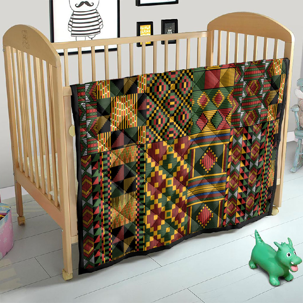 African American Quilt Kente Fusion Quilt Version 2