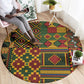 African American Quilt Kente Fusion Round Carpet Version 2