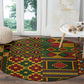 African American Quilt Kente Fusion Round Carpet Version 2