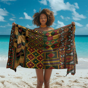 African American Quilt Kente Fusion Sarong Version 2