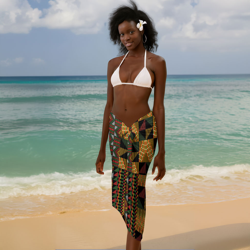 African American Quilt Kente Fusion Sarong Version 2