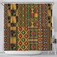 African American Quilt Kente Fusion Shower Curtain Version 2