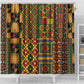 African American Quilt Kente Fusion Shower Curtain Version 2