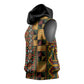 African American Quilt Kente Fusion Sleeveless Hoodie Version 2