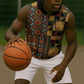 African American Quilt Kente Fusion Sleeveless Zip Hoodie Version 2