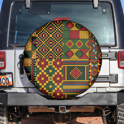 African American Quilt Kente Fusion Spare Tire Cover Version 2