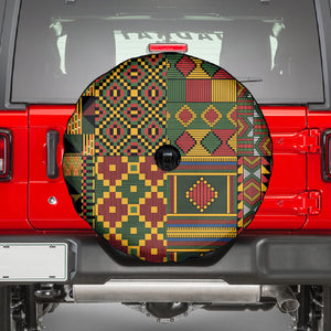 African American Quilt Kente Fusion Spare Tire Cover Version 2