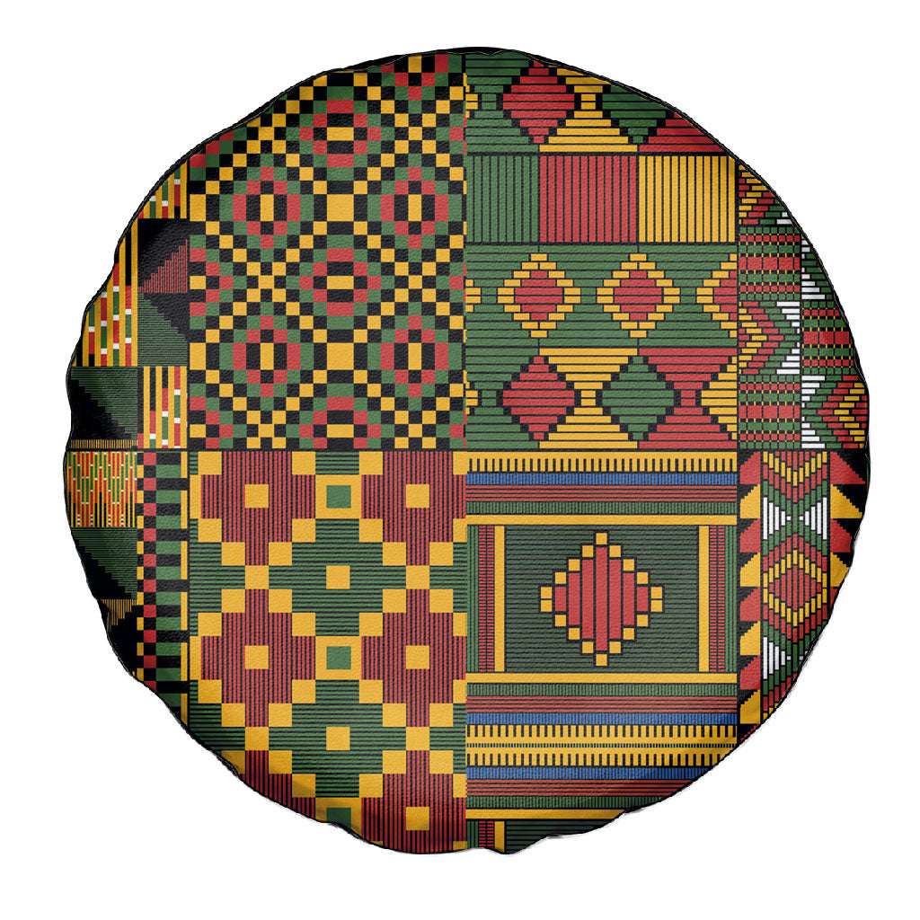 African American Quilt Kente Fusion Spare Tire Cover Version 2
