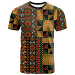 African American Quilt Kente Fusion T shirt Version 2