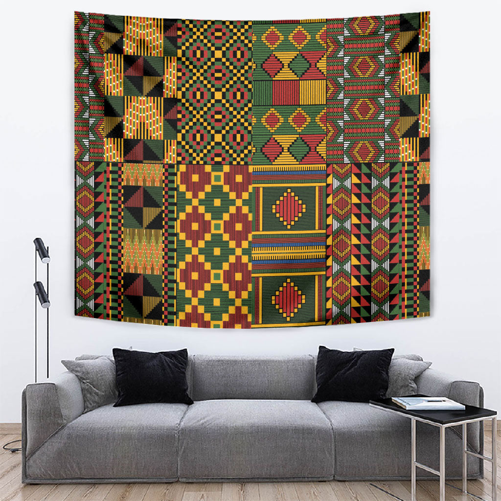 African American Quilt Kente Fusion Tapestry Version 2