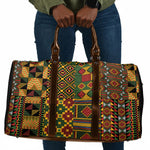African American Quilt Kente Fusion Travel Bag Version 2