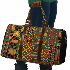 African American Quilt Kente Fusion Travel Bag Version 2