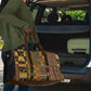 African American Quilt Kente Fusion Travel Bag Version 2