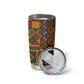 African American Quilt Kente Fusion Tumbler Cup Version 2