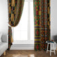 African American Quilt Kente Fusion Window Curtain Version 2