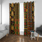 African American Quilt Kente Fusion Window Curtain Version 2
