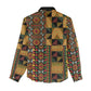 African American Quilt Kente Fusion Women Casual Shirt Version 2