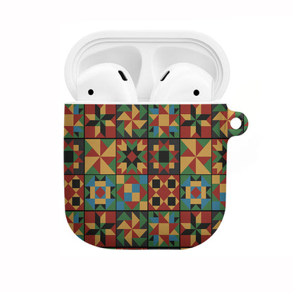 African American Quilt Inspired AirPods Case Freedom Quilt Symbolic Patchwork