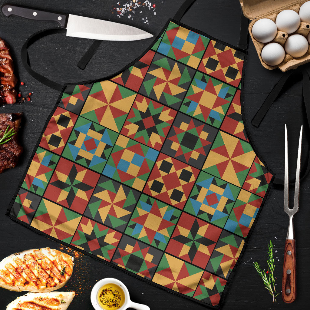 African American Quilt Inspired Apron Freedom Quilt Symbolic Patchwork
