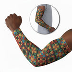 African American Quilt Inspired Arm Sleeves Freedom Quilt Symbolic Patchwork