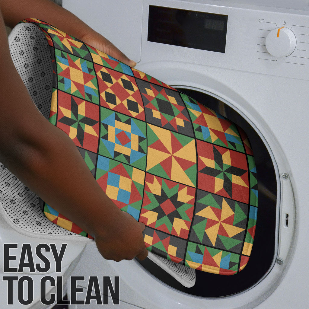 African American Quilt Inspired Bathroom Set Freedom Quilt Symbolic Patchwork