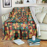 African American Quilt Inspired Blanket Freedom Quilt Symbolic Patchwork