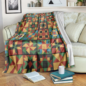 African American Quilt Inspired Blanket Freedom Quilt Symbolic Patchwork