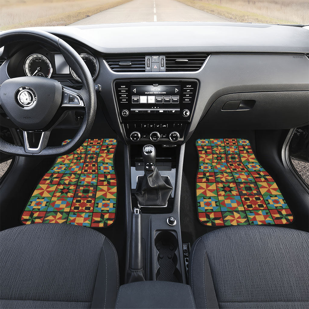 African American Quilt Inspired Car Mats Freedom Quilt Symbolic Patchwork