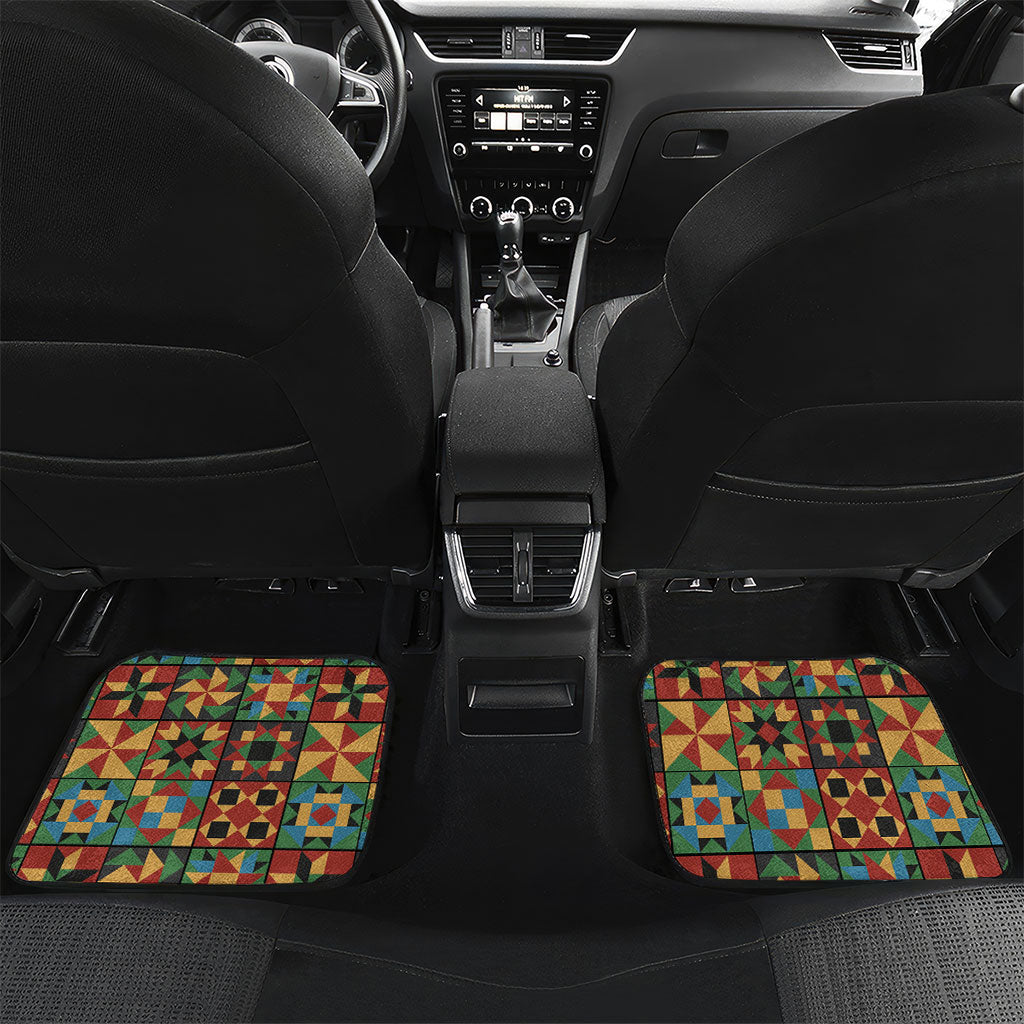 African American Quilt Inspired Car Mats Freedom Quilt Symbolic Patchwork